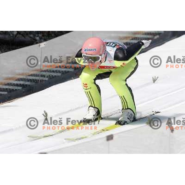 Severin Freund of Germany during team competition FIS Ski Jumping World Cup Planica 2012, on March 17, 2012, Planica, Slovenia. 
