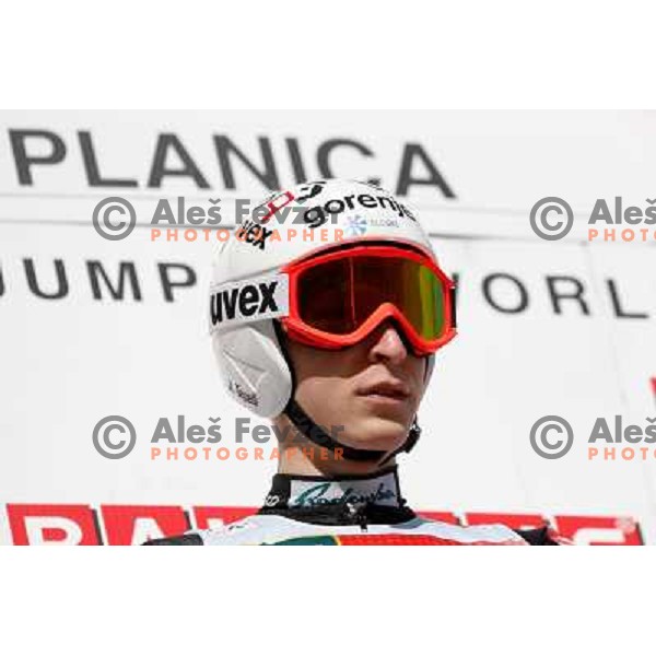Jurij Tepes of Slovenia during team competition FIS Ski Jumping World Cup Planica 2012, on March 17, 2012, Planica, Slovenia. 