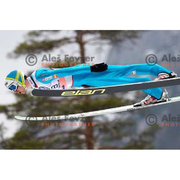 Jure Sinkovec of Slovenia during final competition of FIS World Cup Ski Jumping season 2011-2012 in Planica, Slovenia on March 18, 2012 