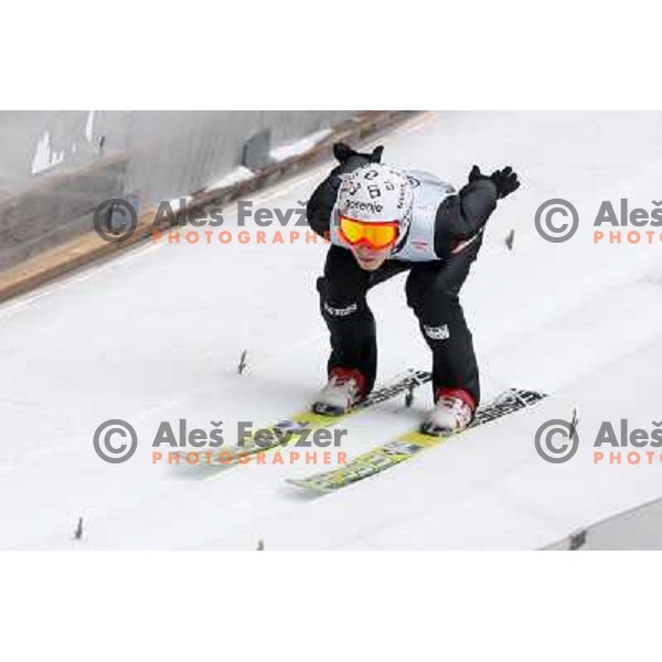 Jurij Tepes of Slovenia during final competition of FIS World Cup Ski Jumping season 2011-2012 in Planica, Slovenia on March 18, 2012 