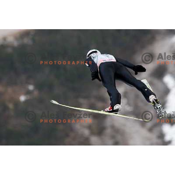 Jurij Tepes of Slovenia during final competition of FIS World Cup Ski Jumping season 2011-2012 in Planica, Slovenia on March 18, 2012 