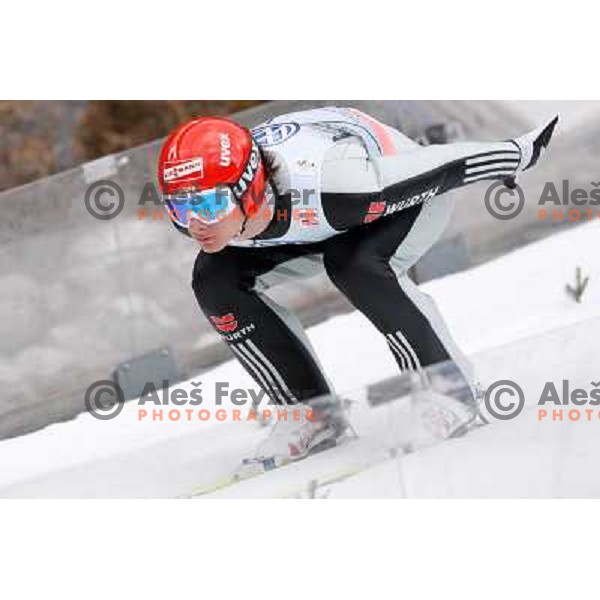 Andreas Wang of Germany during final competition of FIS World Cup Ski Jumping season 2011-2012 in Planica, Slovenia on March 18, 2012 