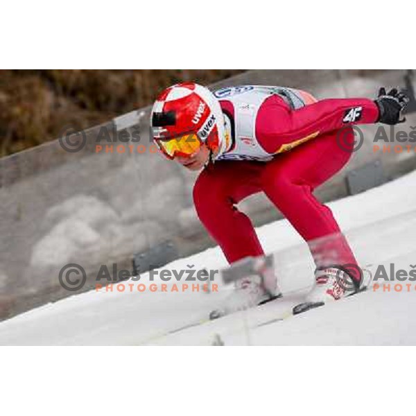 Kamil Stoch of Poland during final competition of FIS World Cup Ski Jumping season 2011-2012 in Planica, Slovenia on March 18, 2012 