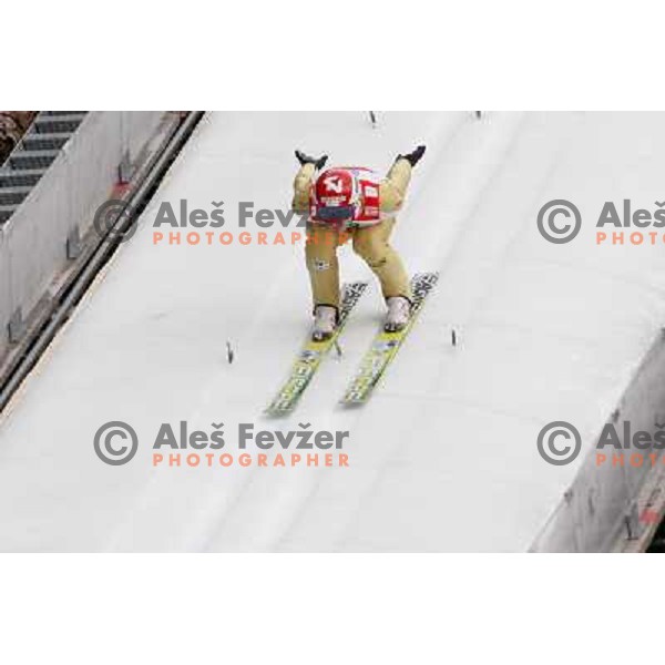 Robert Kranjec of Slovenia during final competition of FIS World Cup Ski Jumping season 2011-2012 in Planica, Slovenia on March 18, 2012 