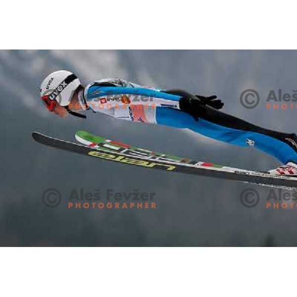 Jaka Hvala of Slovenia during final competition of FIS World Cup Ski Jumping season 2011-2012 in Planica, Slovenia on March 18, 2012 
