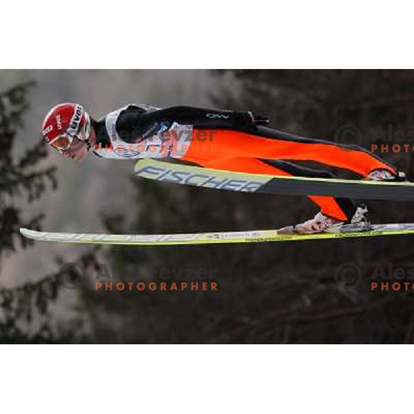 Janne Happonen of Finland during final competition of FIS World Cup Ski Jumping season 2011-2012 in Planica, Slovenia on March 18, 2012 