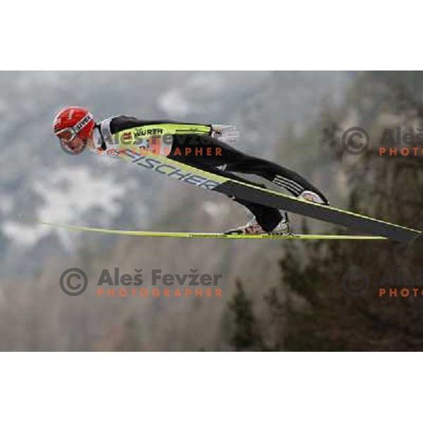 Richard Freitag of Germay during final competition of FIS World Cup Ski Jumping season 2011-2012 in Planica, Slovenia on March 18, 2012 