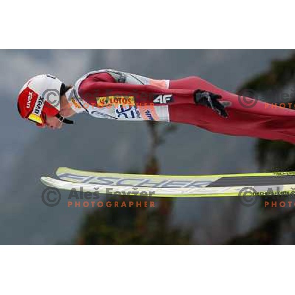 Kamil Stoch of Poland during final competition of FIS World Cup Ski Jumping season 2011-2012 in Planica, Slovenia on March 18, 2012 