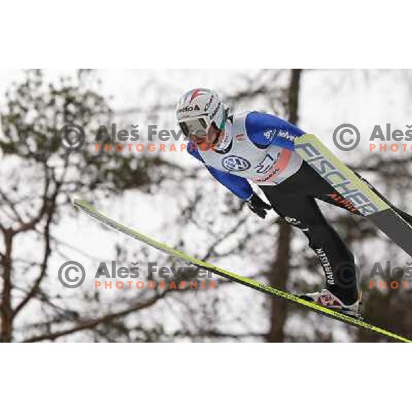 Simon Ammann of Switzerland during final competition of FIS World Cup Ski Jumping season 2011-2012 in Planica, Slovenia on March 18, 2012 