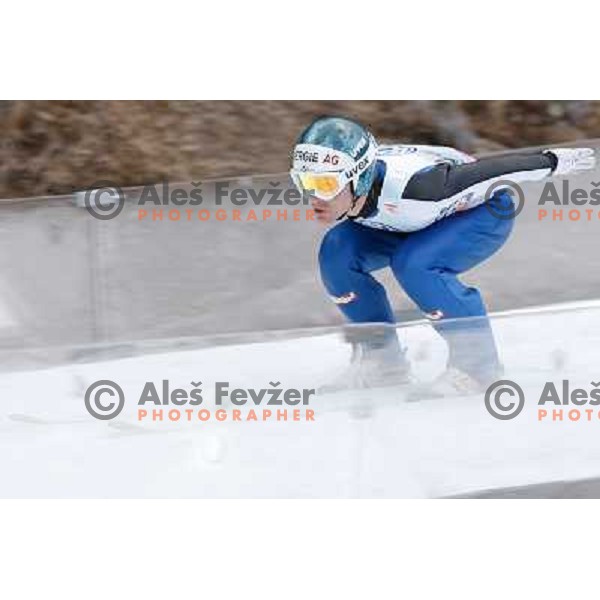 David Fallmann of Austria during final competition of FIS World Cup Ski Jumping season 2011-2012 in Planica, Slovenia on March 18, 2012 