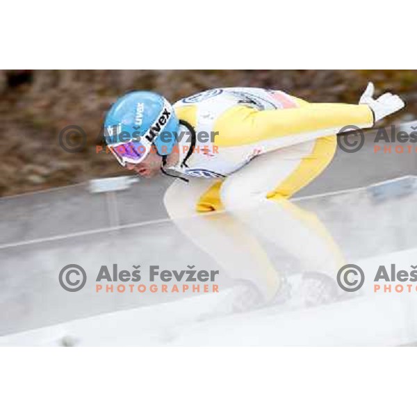 Willi Denifl of Austria during final competition of FIS World Cup Ski Jumping season 2011-2012 in Planica, Slovenia on March 18, 2012 