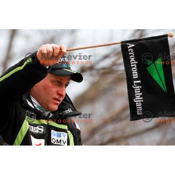 Goran Janus, head coach of Slovenia during final competition of FIS World Cup Ski Jumping season 2011-2012 in Planica, Slovenia on March 18, 2012 