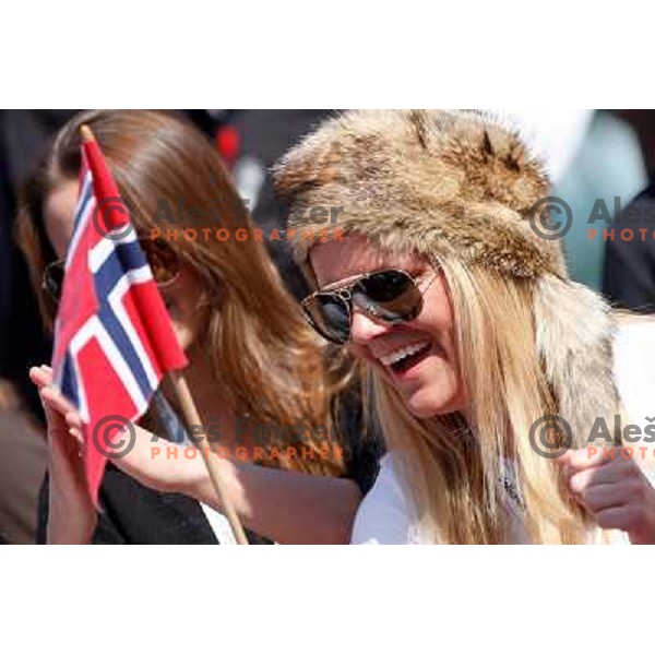 Fans during team competition FIS Ski Jumping World Cup Planica 2012, on March 17, 2012, Planica, Slovenia. 