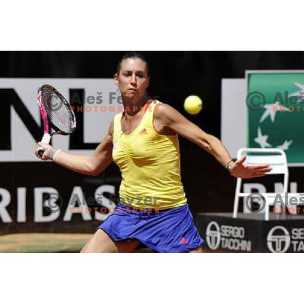 Flavia Pannetta (ITA) in action during Internazionali BNL Open D\'Italia, WTA tour in Rome, Italy on May 15, 2012 