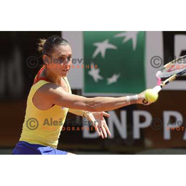 Flavia Pannetta (ITA) in action during Internazionali BNL Open D\'Italia, WTA tour in Rome, Italy on May 15, 2012 