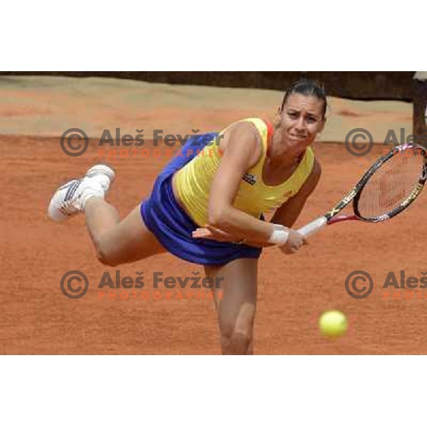 Flavia Pennetta of Italy in action during Internazionali BNL Open D\'Italia, WTA tour in Rome, Italy on May 17, 2012 
