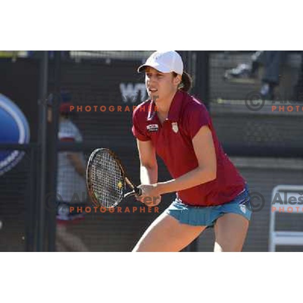 Katarina Srebotnik of Slovenia in action during Internazionali BNL Open D\'Italia, WTA tour in Rome, Italy on May 17, 2012 