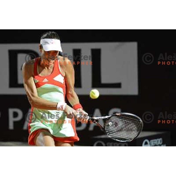 Ana Ivanovic of Serbia in action during Internazionali BNL Open D\'Italia, WTA tour in Rome, Italy on May 17, 2012 
