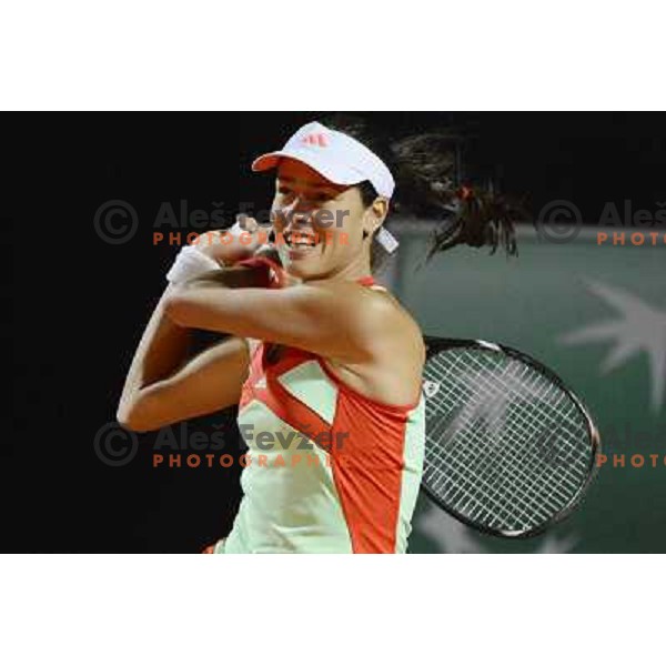 Ana Ivanovic of Serbia in action during Internazionali BNL Open D\'Italia, WTA tour in Rome, Italy on May 17, 2012 