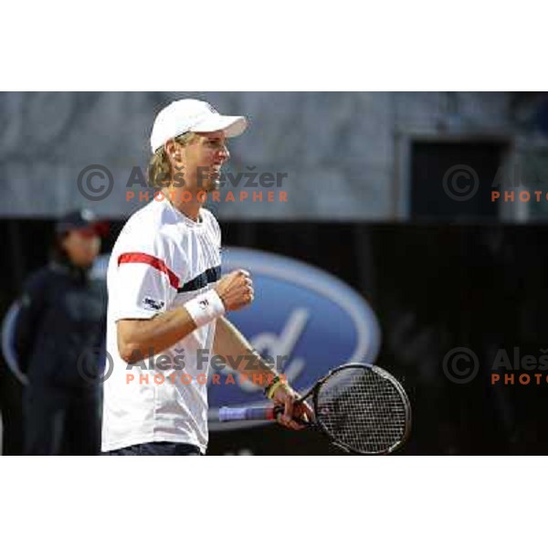Andreas Seppi of Italy in action during Internazionali BNL d\'Italia, ATP tournament in Rome, Italy on May 17,2012 