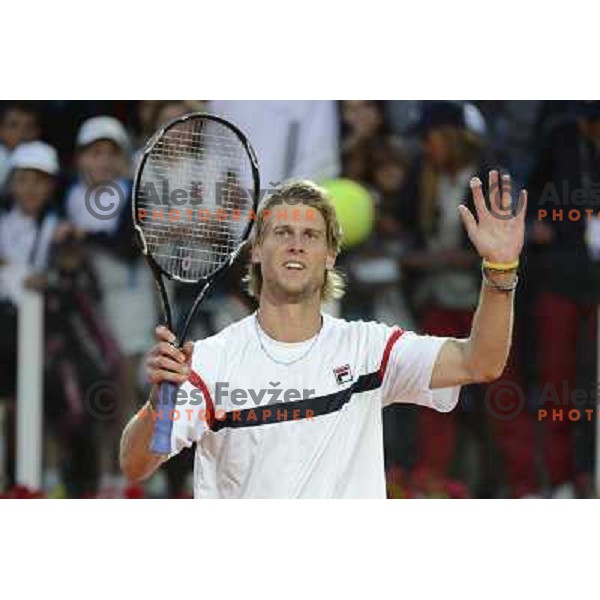 Andreas Seppi of Italy in action during Internazionali BNL d\'Italia, ATP tournament in Rome, Italy on May 17,2012 
