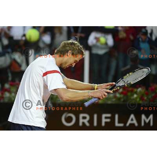 Andreas Seppi of Italy in action during Internazionali BNL d\'Italia, ATP tournament in Rome, Italy on May 17,2012 