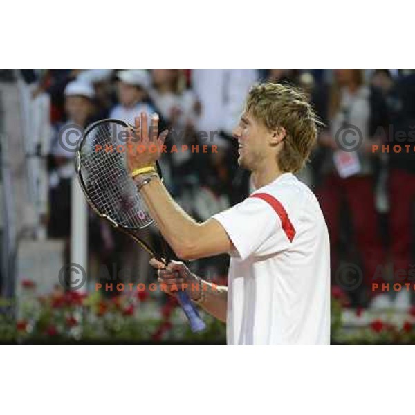 Andreas Seppi of Italy in action during Internazionali BNL d\'Italia, ATP tournament in Rome, Italy on May 17,2012 