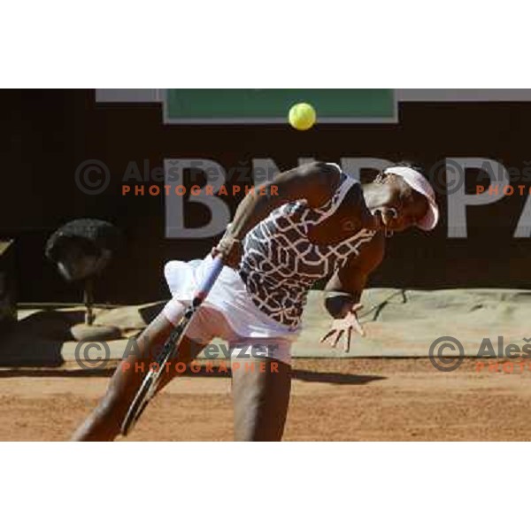 Venus Williams of USA in action during Internazionali BNL Open D\'Italia, WTA tour in Rome, Italy on May 17, 2012 