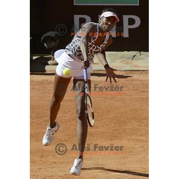 Venus Williams of USA in action during Internazionali BNL Open D\'Italia, WTA tour in Rome, Italy on May 17, 2012 