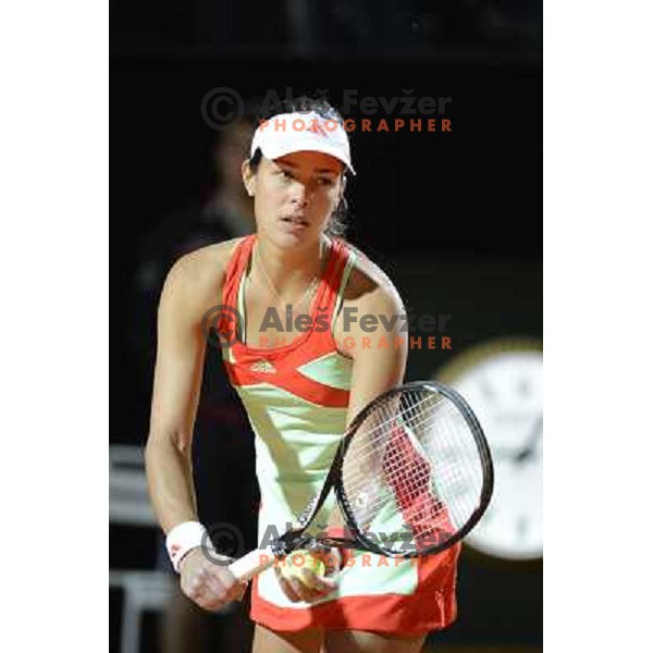 Ana Ivanovic of Serbia in action during Internazionali BNL Open D\'Italia, WTA tour in Rome, Italy on May 17, 2012 