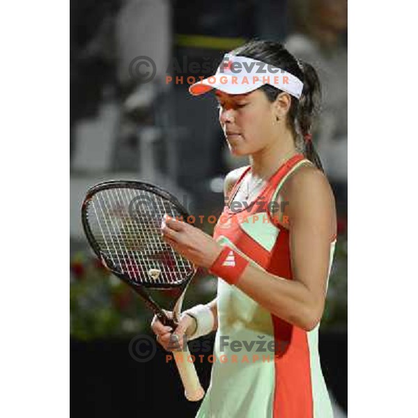 Ana Ivanovic of Serbia in action during Internazionali BNL Open D\'Italia, WTA tour in Rome, Italy on May 17, 2012 
