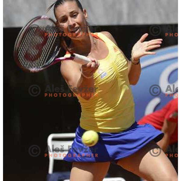 Flavia Pennetta of Italy in action during Internazionali BNL Open D\'Italia, WTA tour in Rome, Italy on May 17, 2012 