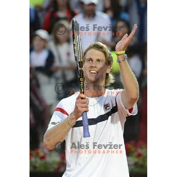 Andreas Seppi of Italy in action during Internazionali BNL d\'Italia, ATP tournament in Rome, Italy on May 17,2012 