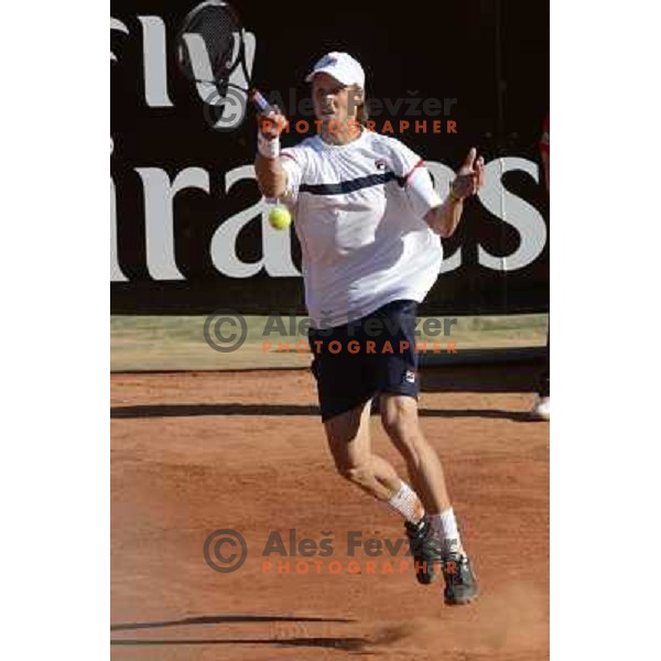 Andreas Seppi of Italy in action during Internazionali BNL d\'Italia, ATP tournament in Rome, Italy on May 17,2012 