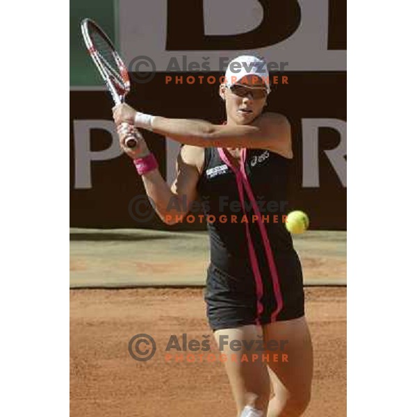 Samantha Stosur of Australia in action during Internazionali BNL Open D\'Italia, WTA tour in Rome, Italy on May 17, 2012 