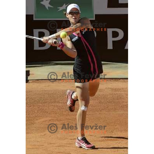 Samantha Stosur of Australia in action during Internazionali BNL Open D\'Italia, WTA tour in Rome, Italy on May 17, 2012 