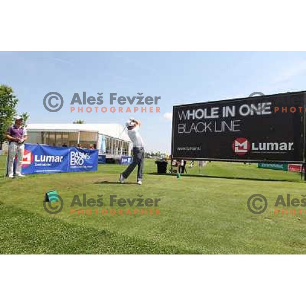 Danijel Kraljic of Slovenia in action during first round of Lumar Slovenian Open 2012, Alps tour tournament, played at golf course Ptuj, Slovenia on May 24,2012 