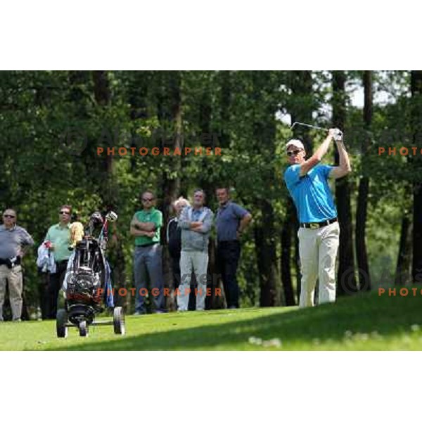 Matjaz Gojcic of Slovenia in action during first round of Lumar Slovenian Open 2012, Alps tour tournament, played at golf course Ptuj, Slovenia on May 24,2012 