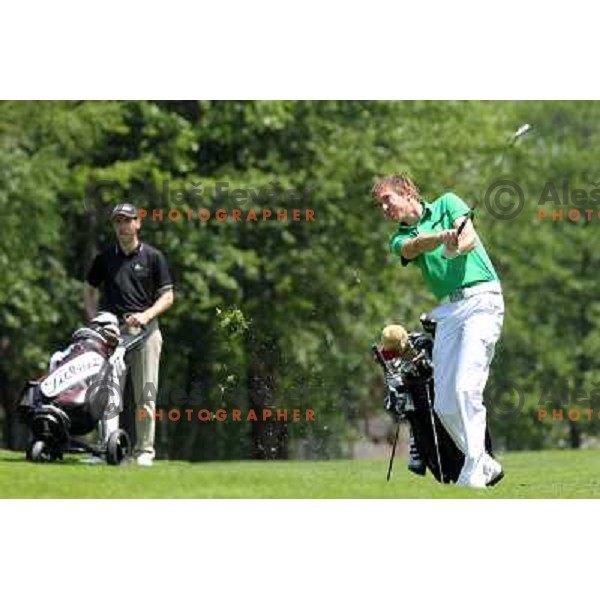 Jason Palmer of England in action during first round of Lumar Slovenian Open 2012, Alps tour tournament, played at golf course Ptuj, Slovenia on May 24,2012 