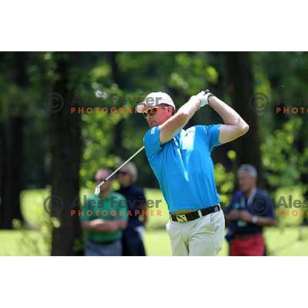 Matjaz Gojcic of Slovenia in action during first round of Lumar Slovenian Open 2012, Alps tour tournament, played at golf course Ptuj, Slovenia on May 24,2012 