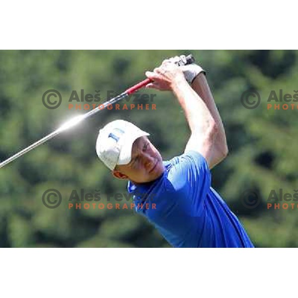 Tim Gornik of Slovenia in action during first round of Lumar Slovenian Open 2012, Alps tour tournament, played at golf course Ptuj, Slovenia on May 24,2012 