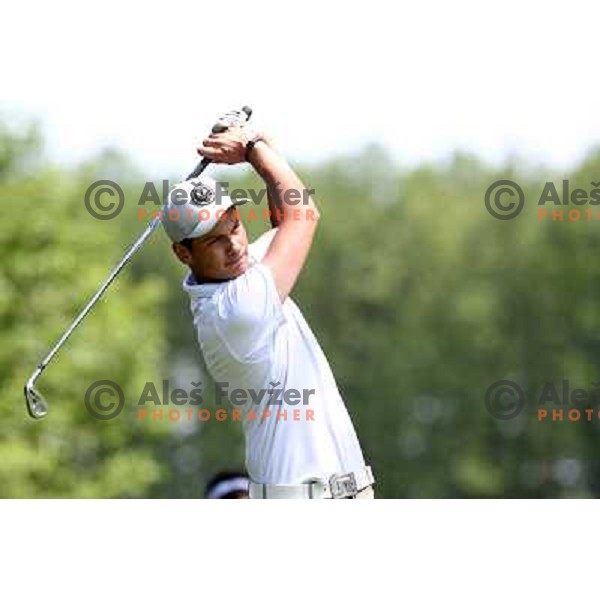 Aljaz Brumen of Slovenia in action during first round of Lumar Slovenian Open 2012, Alps tour tournament, played at golf course Ptuj, Slovenia on May 24,2012 
