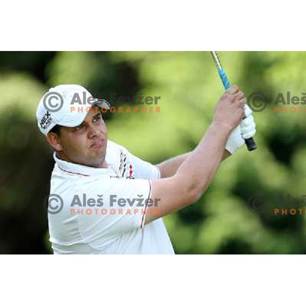 Sebastijan Ajster of Slovenia in action during first round of Lumar Slovenian Open 2012, Alps tour tournament, played at golf course Ptuj, Slovenia on May 24,2012 