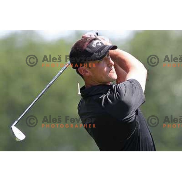 Andrej Kraljic of Slovenia in action during first round of Lumar Slovenian Open 2012, Alps tour tournament, played at golf course Ptuj, Slovenia on May 24,2012 