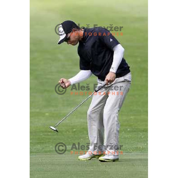 Jure Coh of Slovenia in action during first round of Lumar Slovenian Open 2012, Alps tour tournament, played at golf course Ptuj, Slovenia on May 24,2012 