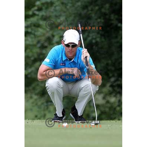 Matjaz Gojcic of Slovenia in action during first round of Lumar Slovenian Open 2012, Alps tour tournament, played at golf course Ptuj, Slovenia on May 24,2012 