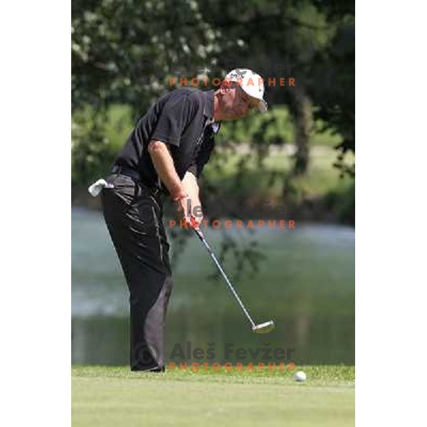 Adam Osmancevic of Slovenia in action during first round of Lumar Slovenian Open 2012, Alps tour tournament, played at golf course Ptuj, Slovenia on May 24,2012 