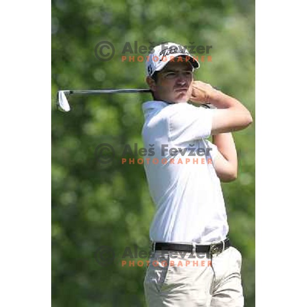 Nicolas Peyrichou of France in action during first round of Lumar Slovenian Open 2012, Alps tour tournament, played at golf course Ptuj, Slovenia on May 24,2012 