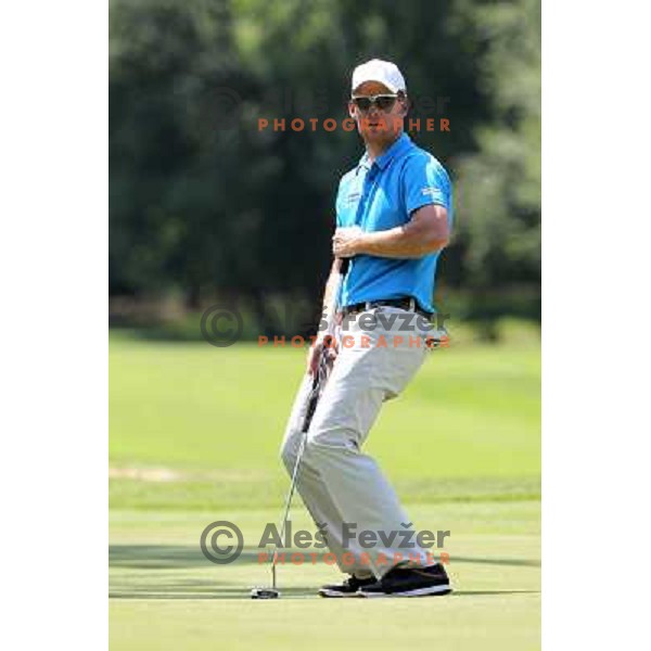 Matjaz Gojcic of Slovenia in action during first round of Lumar Slovenian Open 2012, Alps tour tournament, played at golf course Ptuj, Slovenia on May 24,2012 