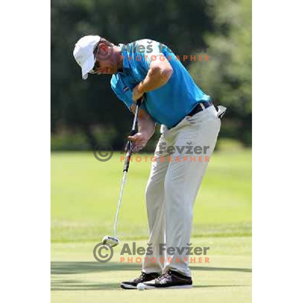 Matjaz Gojcic of Slovenia in action during first round of Lumar Slovenian Open 2012, Alps tour tournament, played at golf course Ptuj, Slovenia on May 24,2012 